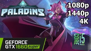 Paladins - GTX 1660 Super + i5 8500 - 1080p/1440p/4K - Gameplay Benchmark