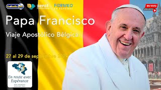 🇧🇪 Encuentro con autoridades y sociedad civil en el castillo de Laeken. #PapaFrancisco #Bélgica