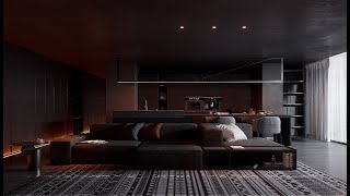 Stunning Home design Interiors: Bringing Your Vision to Life |  living room with kitchen | D5 render