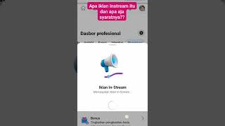 iklan instream Facebook dan syarat untuk mendapatkan nya