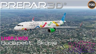 [P3D V5.1 l FsLabs A321 Sharklets l Budapest - Skopje l VATSIM Full Flight