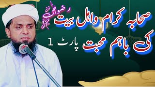 Sahaba ahl e bat ki baham muhabbat