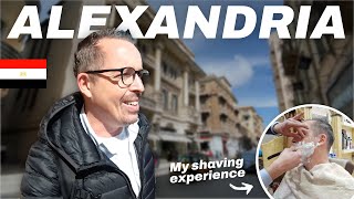 EGYPT 🇪🇬 ALEXANDRIA: My crazy experience at the BARBER SHOP 💇🏼+ My first SHAWARMA SANDWICH