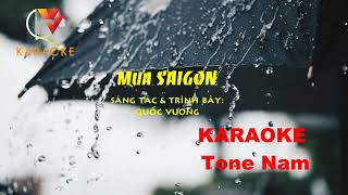 Mưa SAIGON- KARAOKE Tone Nam