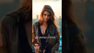 Countries as Women of War Part 1 #army #warriorwoman #troops #military #shortvideo #shorts #warriors