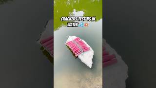 Diwali crackers testing in water 2024 | #shorts #fireworks #Diwali #crackers