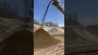 Stacking Gravel #gravel #crusher #sand #stone #aggregate #constructionequipment #stacker #quarry