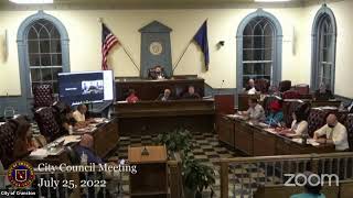 July 25, 2022, City Council Meeting