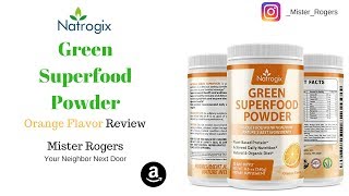 Natrogix Green Superfood Review Orange Flavor