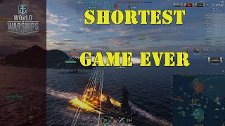 World of Warships | Shortest battle ever 6:30 minutes | Quick battle