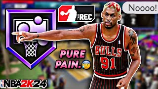 *NEW* DENNIS RODMAN BUILD does EVERYTHING to win in The REC on NBA 2K24 but I still lose… (Rant)