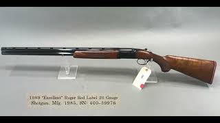 1089 "Excellent" Ruger Red Label 20 Gauge O/U Shotgun [October 18, 2024]