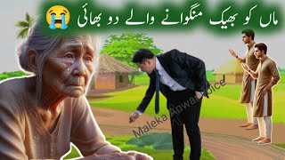 Maa ko bheek mangwane wale do bhai || emotional story || Maleka Anwar voice