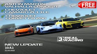 NEW UPDATE 10.5.1 | AM VALHALLA CONCEPT | CHEVY CAMARO ZL1 1LE & CORVET C8 Z06 | REAL RACING 3