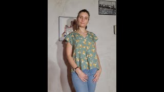 Iribole Couture: tuto video du patron de couture de la blouse Athenaïs