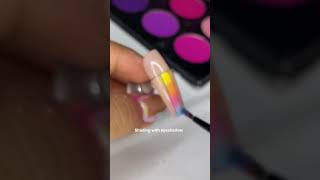 Creative nail art tutorial | leaf nail art tutorial | easy nail art #shorts #viral #trending #nails