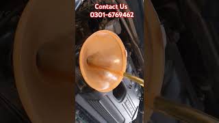 Suzuki original oil change at discount oil shop  Sargodha #youtubeshorts #suzuki #maintenance