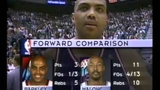 Charles Barkley Joking During Game 2 97' WCF