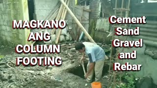 Magkano ang column footing ng isang bahay