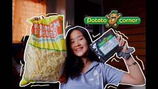 One Bag of POTATO CORNER Mukbang | Potato Corner Fries | French Fries Mukbang