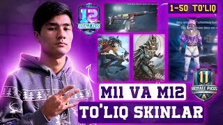 🔥 ROYAL PASS M11 VA M12 DA BERILADIGAN BARCHA SKINLAR | OLD SETLAR QAYTADI | PUBG MOBILE RP