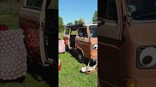 Halloween Decorated Volkswagen Van on October 5, 2024