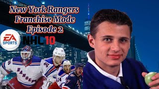 Rangers NHL 10 Franchise Mode Episode 2 *THE RETURN OF BRENDL?!?*