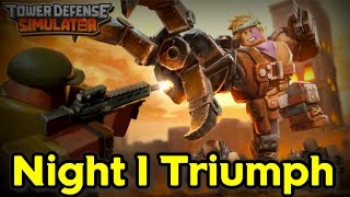 TDS Hexscape Night 1 Triumph || Tower Defense Simulator (ROBLOX)