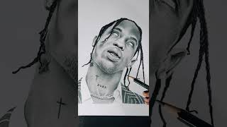 Travis Scott. The full drawing #art #drawing #realism #travisscott #rap #hiphop #astroworld #braids