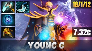 YOUNG G Invoker MID LANE Gameplay WITH 18 KILLS | Dota 2 Full Game