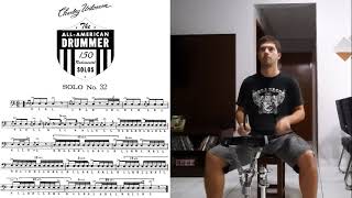 Solo Nº 32 - Charley Wilcoxon - The All-American Drummer - 150 Rudimental Solos