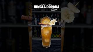 Cóctel Jungla Dorada 🍍 Tutorial Bartender #GarnishEventos