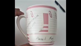 Pencil Mug - Yaz Sil Mesaj Kupa