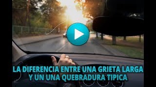 La diferencia entre una grieta larga y un una quebradura tipica