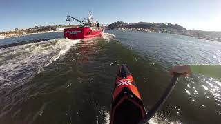 Wake-Surfing SUP race board !