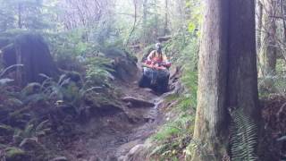 DNR volunteer Bob coming down the hill