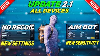 100% Zero Recoil Sensitivity Settings For Pubg Mobile After 2.1 UPDATE ADS Gyroscope Sensitivity