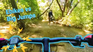 Can E-Bikes handle 25+ Foot Jumps and chunky trails?