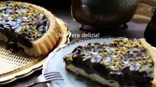 Crostata al cioccolato pere e pistacchi