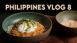 Foreigner tries Filipino food in Philippines restaurant