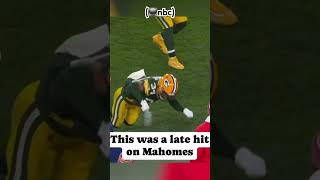 Flag Called for Late hit on Patrick Mahomes Chiefs vs. Packers SNF #patrickmahomes #chiefs #nflnews