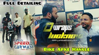 Finally Bheema ko Detailing Karke Bye Bye Bol Diya 🙂👋 #lucknow #bikedetailing #bikewrapping #biker