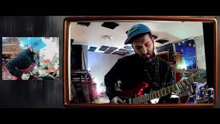 Record slide guitar on electric guitar di!