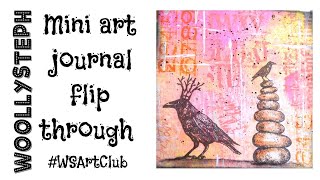 Flip through of my first two mini art journals #wsartclub