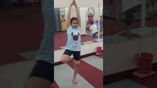 Vrikshasana ( Tree Pose ) #yoga #karanaujla #motivation #children #challenge #entertainment #newsong