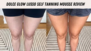 Dolce Glow Lusso Self Tanning Mousse + Demo + First Impression | Self Tanner Review