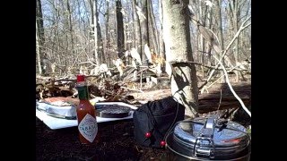 Bushcraft Lunch with Modified Alocs Alcohol Stove