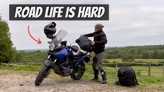 First Few Days Living Off a Cheap Motorcycle - Solo Motorcycle Adventure