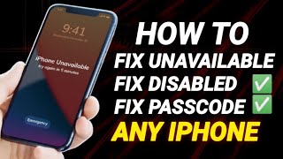 How to unlock iPhone if forgot Password - 4,4s,5,5s,6,6s,6plus,6splus,7,7plus,8,8plus,X,11,12,13,14