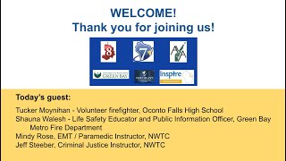 Virtual Job Spotlight 17 (Volunteer Firefighter, Professional Firefighter, NWTC EMT/Para./CJ Inst.